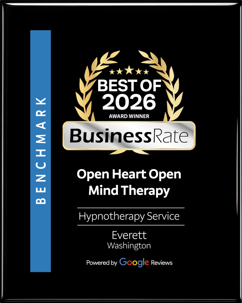 Open Heart Open Mind Therapy Best of 2026 BusinessRate Plaque, from Seattle WA